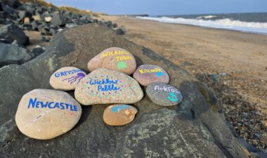 Beach pebbles Beach pebbles