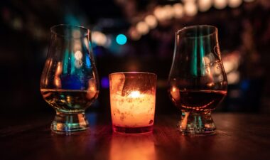 a spirited whiskey tasting small